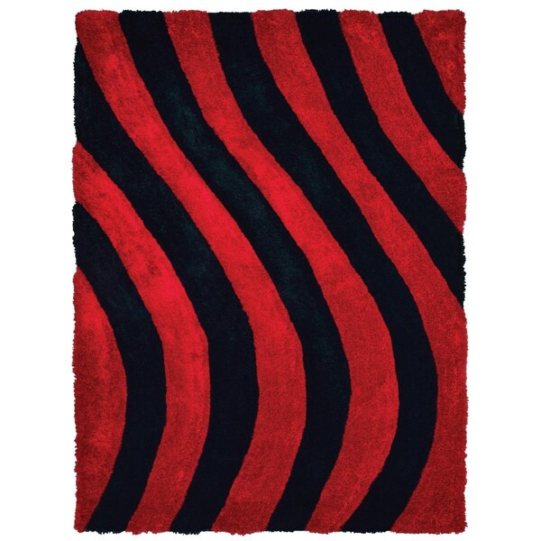 Manmade 1 ft. 10 in. x 3 ft. Finesse Streamer Red Rectangle Accent Rug MA3085955 - main